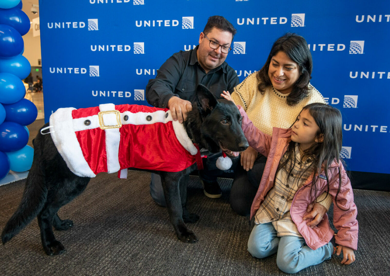 This dog was abandoned at the San Francisco airport. Then a pilot adopted him